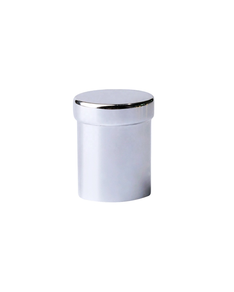 Sliver cylindrical perfume aluminum lid perfume cap custom with cheap price