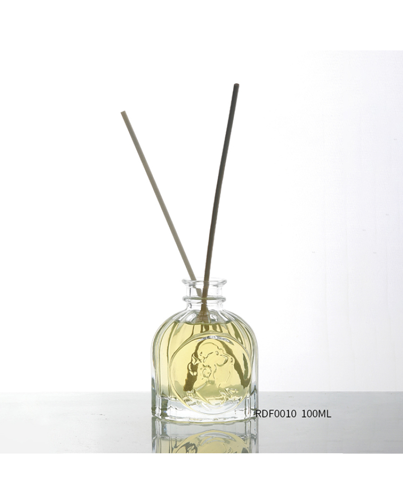 Wholesale High Quality 100ml Reed Glass Diffuser Bottles with Rattan
