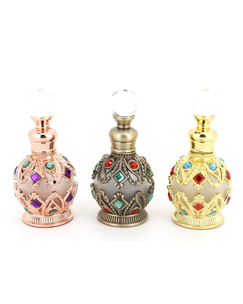 Arabic Oil Dropper Bottle 15ml Round Stock Perfume Bottle
