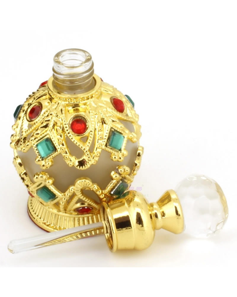 Arabic Oil Dropper Bottle 15ml Round Stock Perfume Bottle