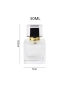 Transparent Spray Empty Square Glass Bottle Brand 50ml 100ml Cube Perfume Bottle with Pump Cap