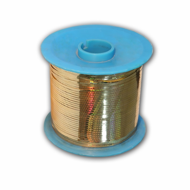 35 micron Gold Metalized Hologram Tear Strip Tape for cigarette box