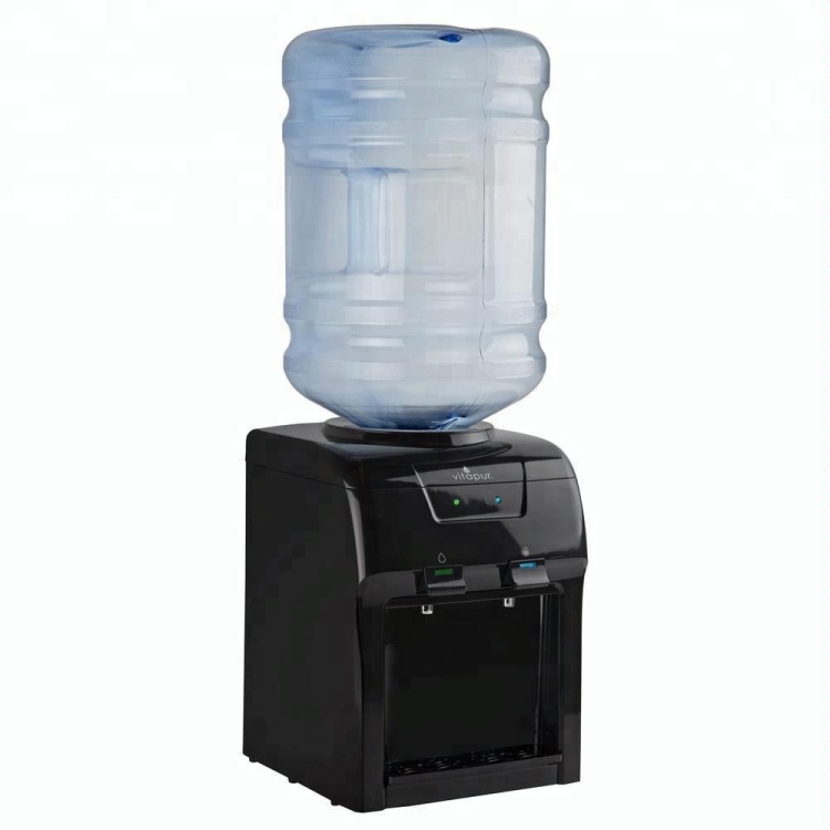 Hot and cold glass water dispenser