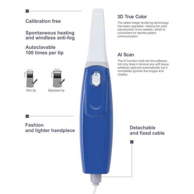 All-in-One Chairside-Scanner Implantate·Ortho·Kronen bereit Kostengünstiger dentaler 3D-Intraoralscanner All-in-One Chairside-Scanner Implantate·Ortho·Kronen bereit Kostengünstiger dentaler 3D-Intraoralscanner
