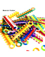Dental Materials Orthodontic Equipment Mixed Color Rubber Band Ligature Tie