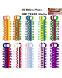 Dental Materials Orthodontic Equipment Mixed Color Rubber Band Ligature Tie