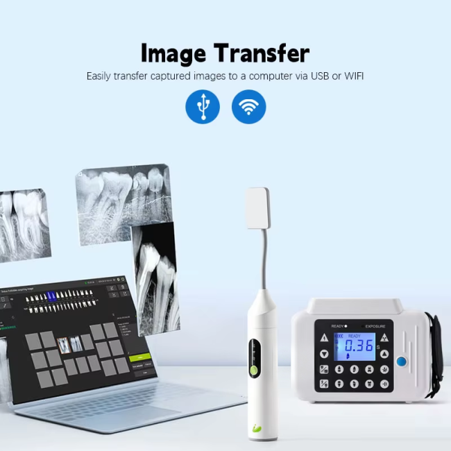 Wireless WIFI USB Dental X-Ray Sensor With Portable Dental X Ray Machine Digital Dental Radiography System For Clinic