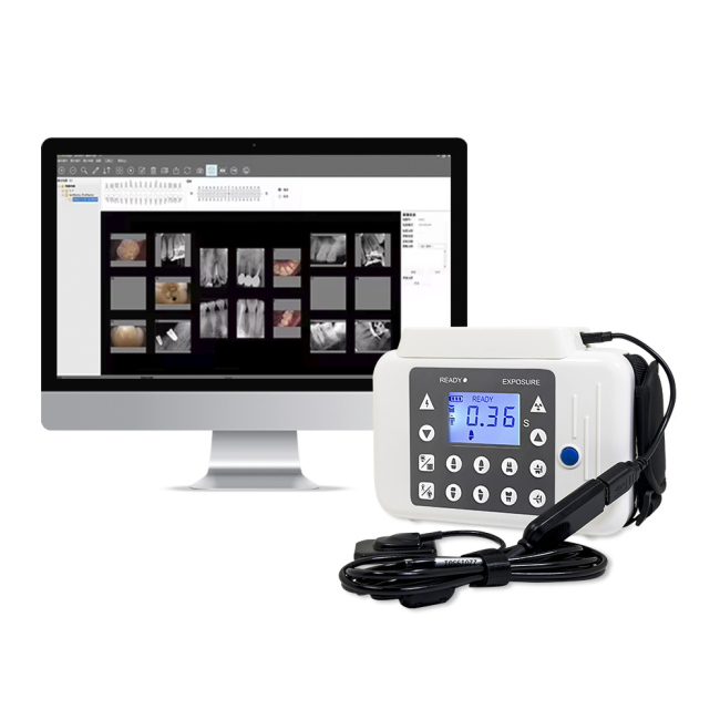Portable dental X-ray all-in-one machine with touch screen and sensor