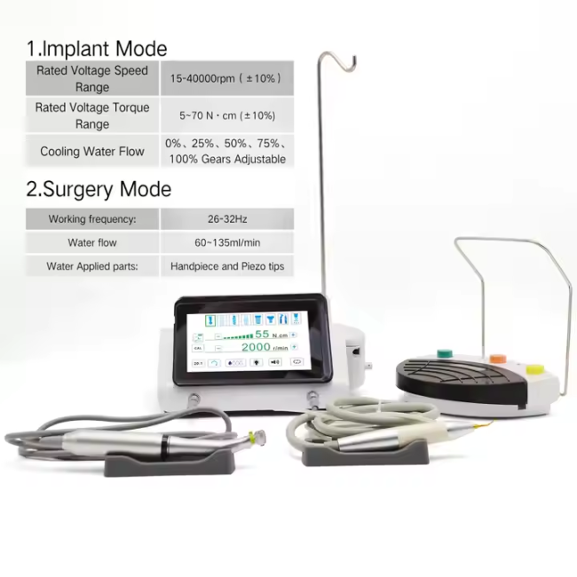 2 in 1 Dental Piezo Surgery Implant Motor Dental Piezo Surgery Device Implant Dentistry