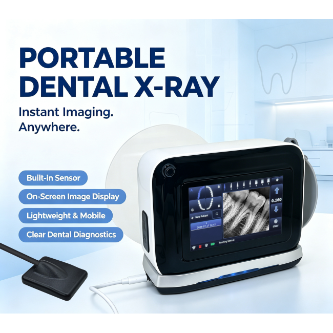 Portable Dental Xray System With AI Diagnosis All in One Dental XRay Unit Real Time Image Display Wireless Charging DentalSensor