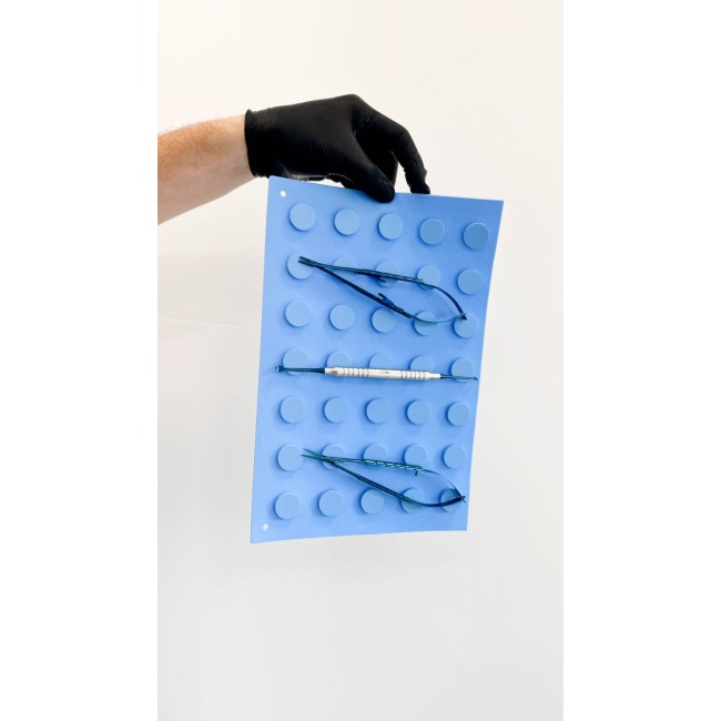 Operation Instrument Holding Pad, Silicone Magnetic Mat for Secure & Anti-Slip Fixation of Surgical Tools