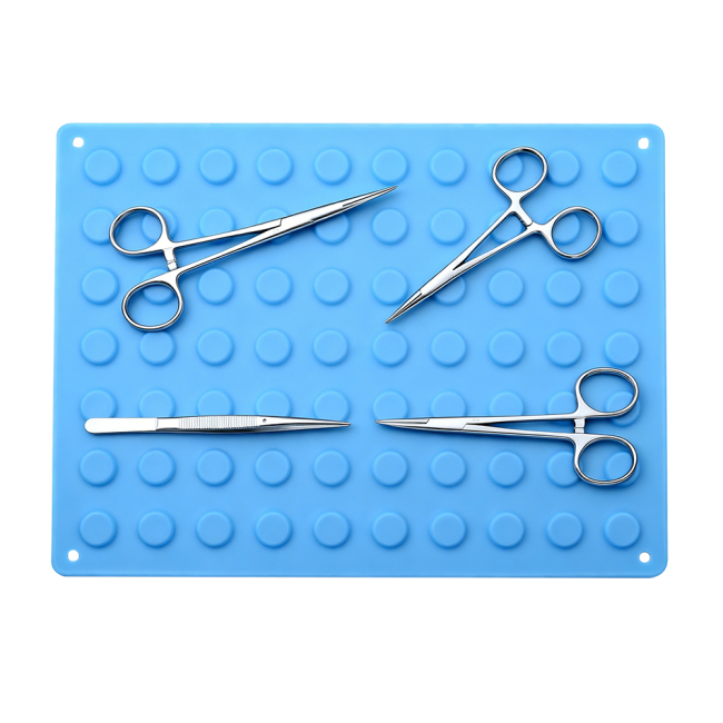 Operation Instrument Holding Pad, Silicone Magnetic Mat for Secure & Anti-Slip Fixation of Surgical Tools