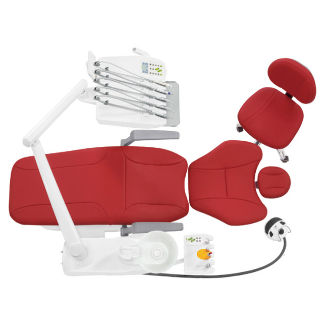 Hochkonfigurations-Zahnarztstuhl-Ausrüstung aus Mikrofaserleder