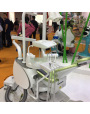 Precio barato de la silla dental para la unidad dental de cuero de la PU con los brazos largos