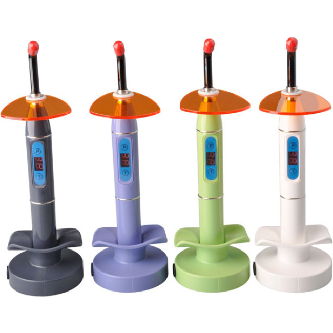 Dispositivo de luz de curado dental de alta articulación de fibra óptica