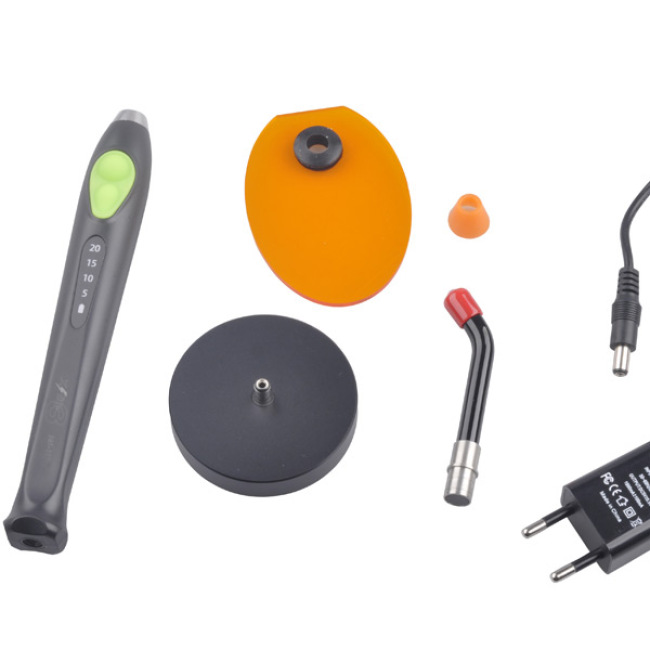 Unidad de curado por luz led dental superior del cuerpo del PVC