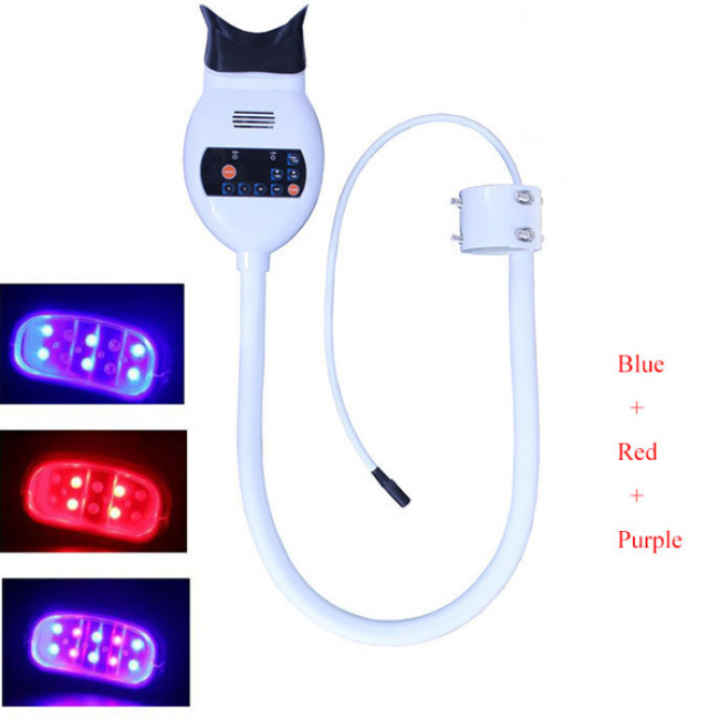 3IN1 Rojo Púrpura Azul Frío Led luz blanqueadora dental