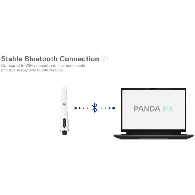 Tragbarer PANDA P4 Intraoralscanner, 1 Stunde Schnellladung, 2 Stunden kontinuierliches Scannen, digitales Dentalgerät