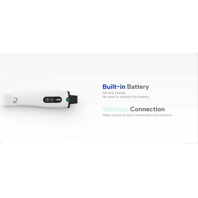 Tragbarer PANDA P4 Intraoralscanner, 1 Stunde Schnellladung, 2 Stunden kontinuierliches Scannen, digitales Dentalgerät