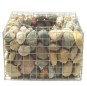 Gabion cage with the pebbles