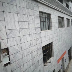 Panneaux de revêtement de mur extérieur en marbre blanc du Guangxi