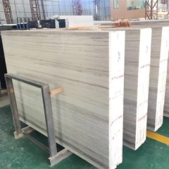 White wood marble slabs