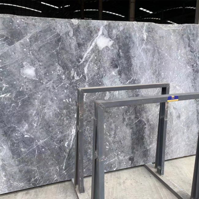 Plaques de marbre gris Brésil épaisseur 18 mm
