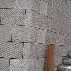 Azulejos de pared de baldosas de piedra arenisca gris