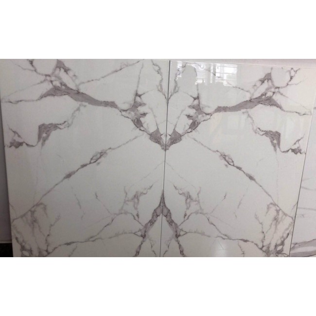 Nouveaux carreaux de sol en marbre artificiel blanc calacatta carreaux de mur