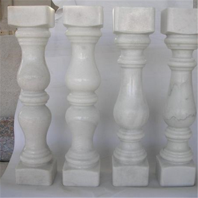 Balustres d'escalier en pierre de marbre poli