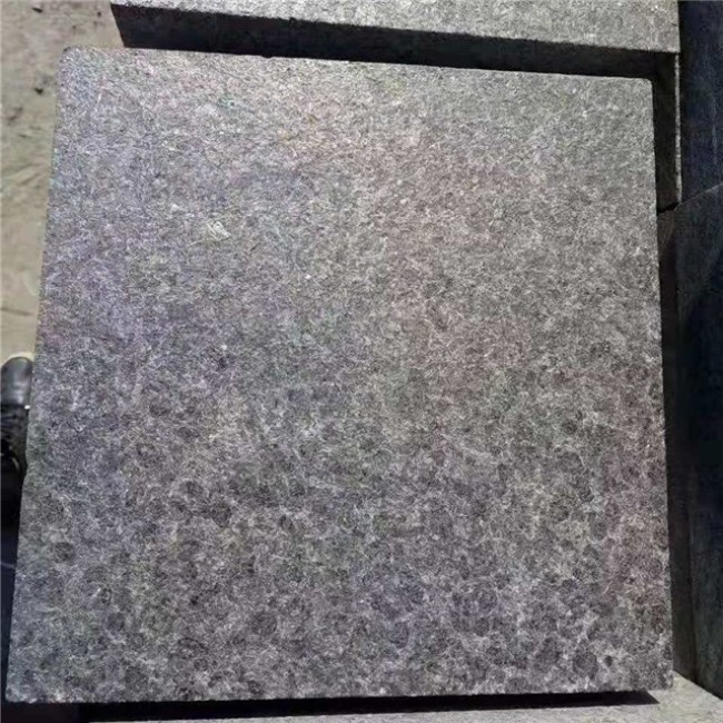 Geflammter G684 Einfahrtspflasterstein aus schwarzem Granit