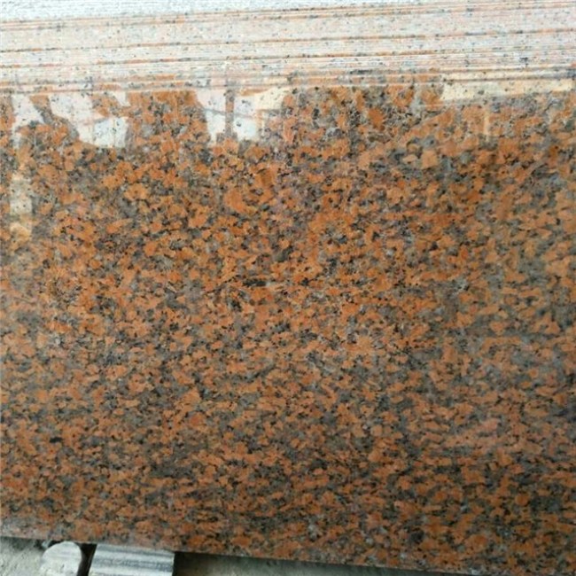 Meja granit merah maple