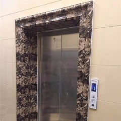Мраморная окантовка двери лифта