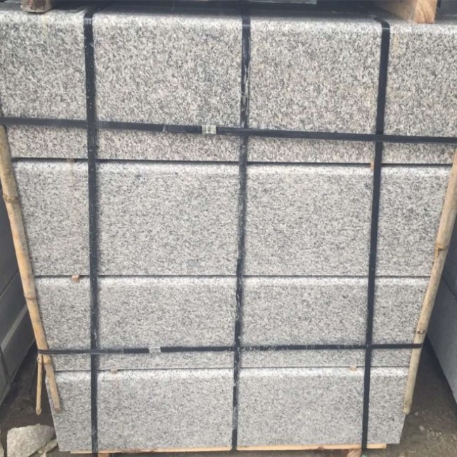 Polierte G623 silbergraue Granit-Randbordsteine