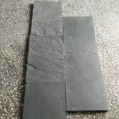 Черная шиферная плитка, тротуарная плитка