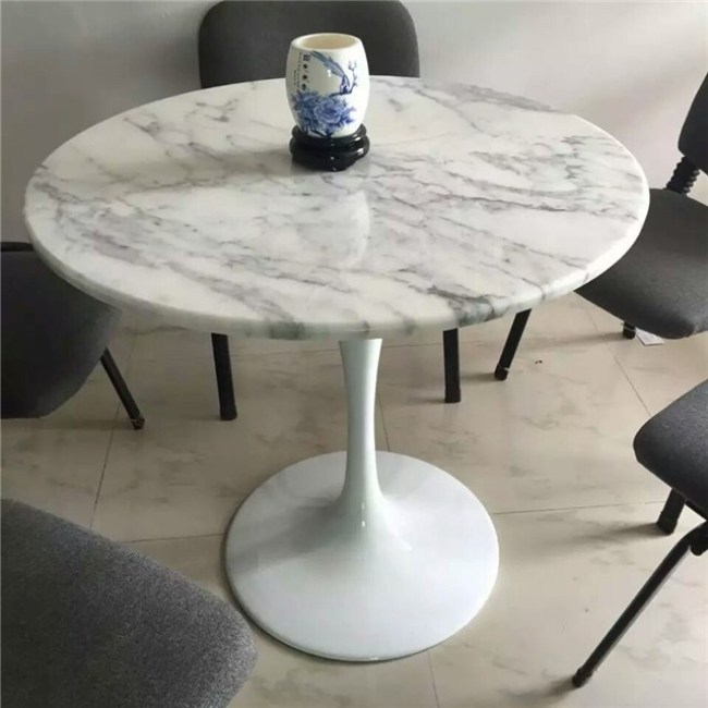 Итальянский стол из белого мрамора