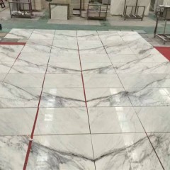 Panneaux muraux en marbre personnalisés en marbre blanc