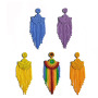 ET1069 New arrival multilayer handmade cotton thread ladies earring bohemian glass bead women tassel earring