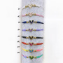 BC1429 Mother's Day Dainty Mini Minimalist 18k gold plated diamond cz love heart charm macrame cord string bracelets