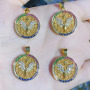 CZ8460 18k Gold Plated Zircon CZ Crystal Paved Butterfly Eagle Bear Angel Wing Disc Round Circle Pendants