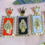 NZ1272  Fashion Custom Tarot Card  Pendant Charm Gold Luxury Necklace Men