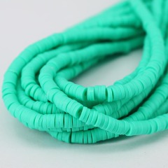 A0048 Popular Turquoise  Polymer Clay Vinyl Heishi BeadsTurquoise Polymer Clay Disc Spacer Beads