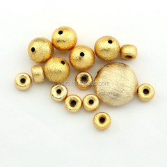 JS1379 Hotsale Unique Matte Gold Silver Etched Coin Rondelle Abacus  Flying Saucer Wheel Spacer Jewelry Beads