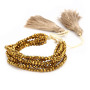 BG1017 Bohemia Boho Crystal Glass Beaded Multi Layer Bracelet with Tassels