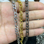 BCL1224 Popular jewelry findings chain  High Quality gold plated brass chunky figaro chain for necklace making