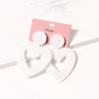 EG1024 High Quality Seed Statement Beaded  Earrings Bohemian Heart Hoop Earrings Handmade Stud Drop Dangle Earrings