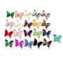 CZ8358 Jewelry rainbow clear colored CZ Zircon glass crystal Charms butterfly pendant