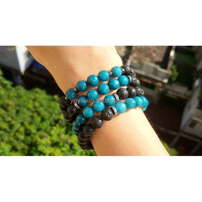 BN1085 charm gemstone bead elastic bracelet ,fashion stone bead essential oil ladies stretch bracelet