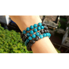 BN1085 charm gemstone bead elastic bracelet ,fashion stone bead essential oil ladies stretch bracelet