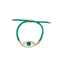 BC1350 New Arrival fashion string evil eyes women bracelet ,custom adjustable cubic zircon eyes cord ladies bracelet